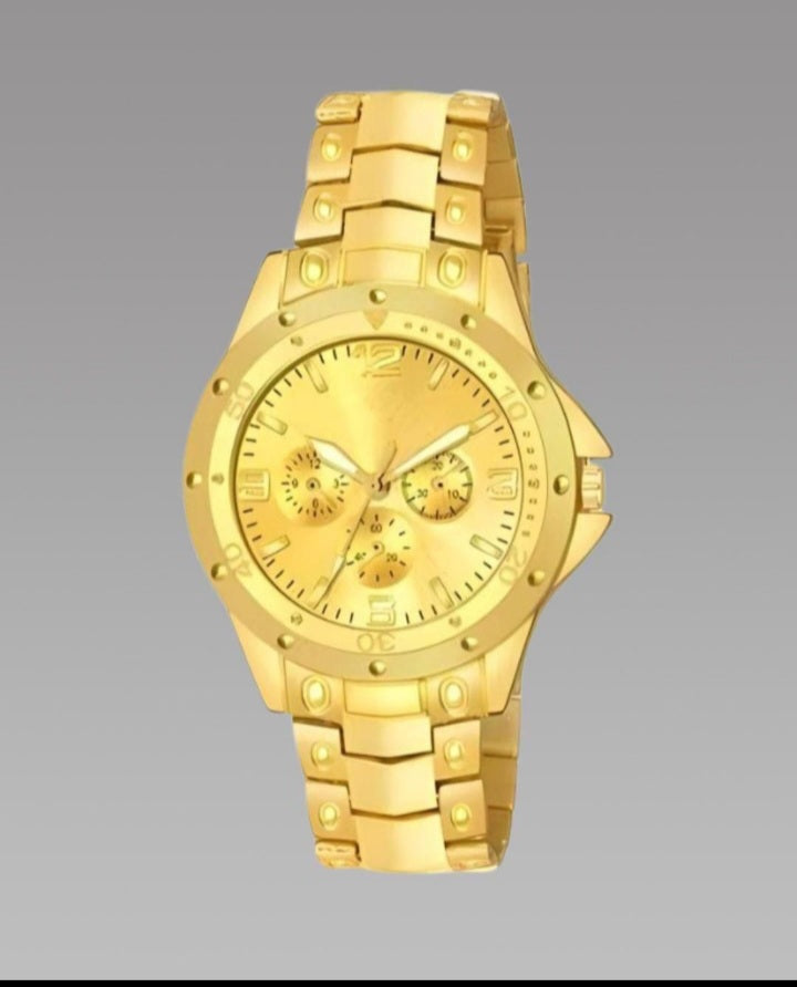 Men's Golden Stainless Steel Watches