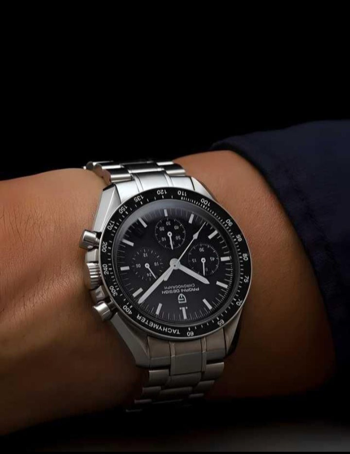 BD Men Silver Stainless Steel Strap Watch